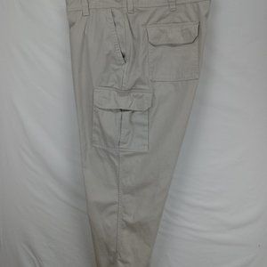 Basic Editions Khaki Cargo Pants Men's Size 47x31 (True Size). Item#P062